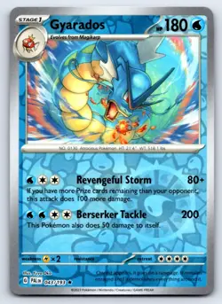 Gyarados 043 Rare Paldea Evolved Pokemon Reverse Holo NM/M - Image 1