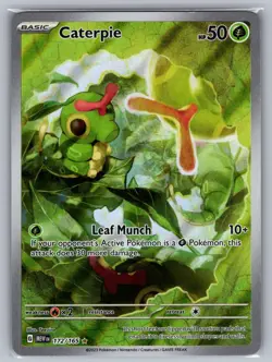 Caterpie 172/165 Illustration Rare 151 Pokemon Holo Near Mint - Image 1