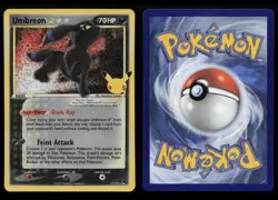 Umbreon Star 17/17 Holo Celebrations: Classic Collection Pokemon English MP - Image 4