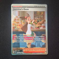 Pokemon TCG Jasmine's Gaze 245/191 Sv08 Surging Sparks SIR Full Art Holo ENG - Image 1