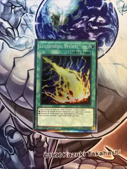 (WNU) LIGHTNING STORM *** 1ST EDITION COLLECTOR'S RARE KICO-EN057 YUGIOH! - Image 1