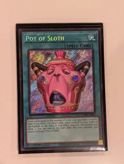 Yu-Gi-Oh! Pot of Sloth CORI-EN060 Secret Rare NM - Image 1