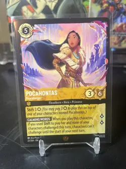 Pocahontas - Peacekeeper 22/204 Winterspell Lorcana Legendary Card - NM - Image 1
