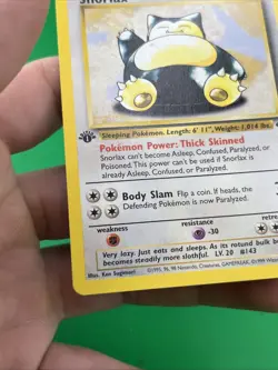 Snorlax 27/64 Jungle 1st Edition NM Pokemon Card - Image 5
