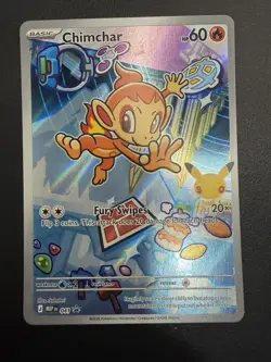 Pokemon Card - Chimchar MEP 041 - First Partner Illustration Promo 30th - Image 1