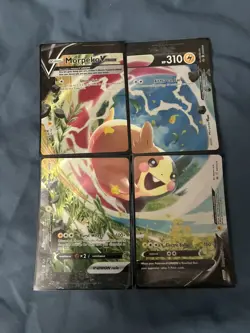 Pokemon TCG Morpeko V-UNION 4-Card Jumbo Set SWSH215 Holo English 2021 - Image 1