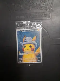 Pikachu with Grey Felt Hat SV Promo 085 Sealed NM Van Gogh Museum Pokemon Card - Image 1