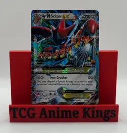 Pokemon M Scizor EX 77/122 BREAKpoint Ultra Rare Holo Near Mint NM Card - Image 1