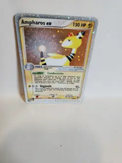 SWIRL Ampharos ex 89/97 EX Dragon Pokemon Card Holo Foil Rare MP+ Or LP- - Image 2