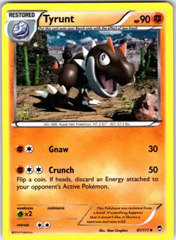 Tyrunt (Cosmos Holo) 061/111 Promo Miscellaneous Cards & Products Pokemon NM - Image 1