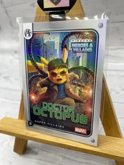 Pikachu as Cosplay Dr. Octopus Heroes & Villains Non-Pokemon Fan Art Holo Card - Image 3