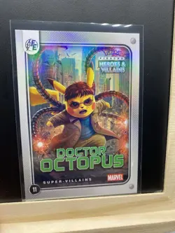 Pikachu as Cosplay Dr. Octopus Heroes & Villains Non-Pokemon Fan Art Holo Card - Image 5
