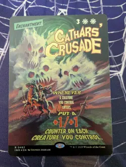 Cathars' Crusade Innistrad Remastered Card Showcase Foil NM Condition - Image 1