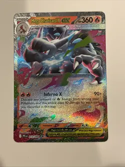 Mega Charizard X EX 013/094 Double Rare Phantasmal Flames Pokemon Card NM - Image 1