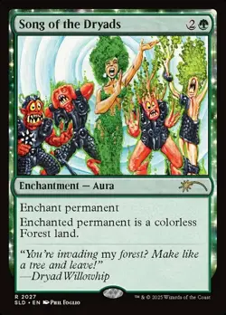 [1x] Song of the Dryads (2027) - Foil Near Mint, English Secret Lair MTG Magic - Image 1