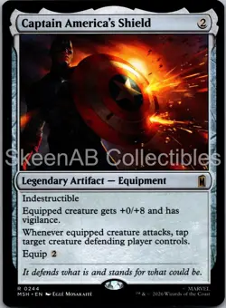 MTG SkeenAB Captain America's Shield Marvel Super Heroes NM - Image 1