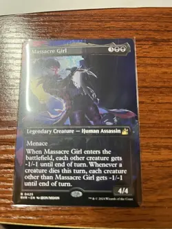 MTG - Massacre Girl (Borderless) - Ravnica Remastered - Regular - NM/PackFresh - Image 1
