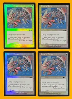 MTG BURST OF ENERGY (Foil) (x4) Urza's Legacy (OldManMTG 012-451) - Image 1