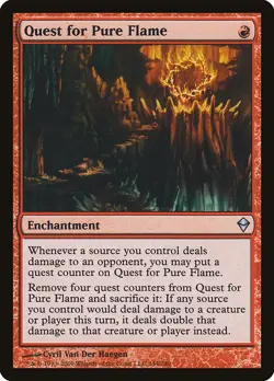 Quest for Pure Flame NonFoil Zendikar 144 NM MTG - Image 1