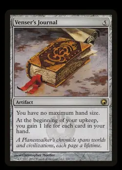 Venser's Journal (220/249) NM - Scars of Mirrodin - 2010 - Image 1