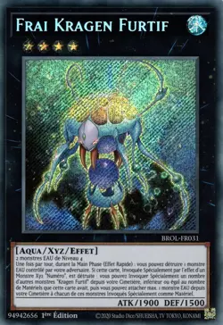 Yu Gi Oh ! Frai Kragen Furtif BROL-FR031 Secret Rare en Francais - Image 1