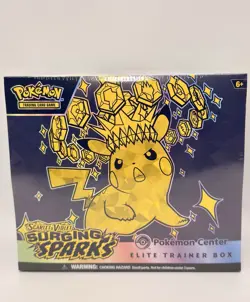 Pokemon Surging Sparks Pokemon Center ETB Factory Sealed With Case - Image 1