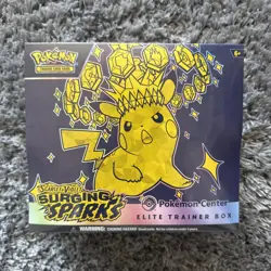 TCG Pokemon Center Surging Sparks Elite Trainer Box ETB Brand New Factory Sealed - Image 1