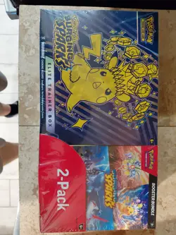 Pokemon TCG Surging Sparks ETB & Booster Bundle Costco 2 Pack, Factory Sealed - Image 1