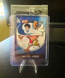 SEALED 2026 One Piece x Dodgers Monkey D. Luffy DON!! Promo Card - Image 1
