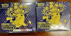 Pokemon Surging Sparks Elite Trainer Box ETB Pikachu Sealed x 2 - Image 1