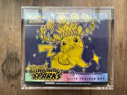 Pokemon TCG Surging Sparks Pokemon Center Elite Trainer Box ETB Sealed Acrylic - Image 1