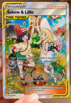 Custom made ~~ Lillie Tag Team Pokemon Card Collectible Gift/Display - Image 1