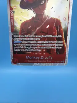 One Piece TCG Monkey D Luffy Card OP12-015 Super Rare Legacy of The Master (C) - Image 3
