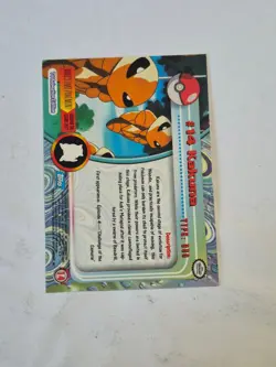 Kakuna #14 Topps Blue Logo Trading Cards Series 1 Pokemon Non-Holo Near Mint - Image 2