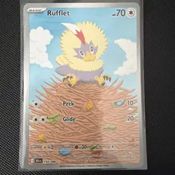 Pokemon Cards Rufflet 154/086 Illustration Rare Black Bolt - (NM) - Image 1