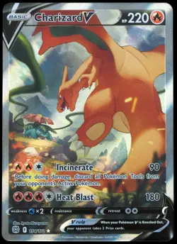 Charizard V #154/172 NM Brilliant Stars Pokemon Card - Image 1