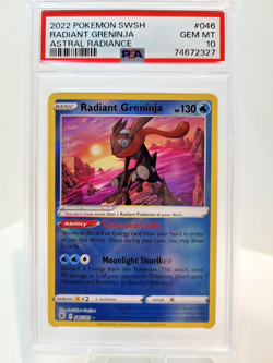 Pokemon 046/189 Radiant Greninja PSA 10 - Astral Radiance - Image 1