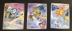 Pokemon TCG first partner 3-Cards English Piplup Turtwig Chimchar - Image 1