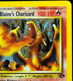 Blaine's Charizard Holo #2/132 NM/NM- Gym Challenge Pokemon Card - Image 5