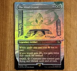 The Wind Crystal R 0330, NM/Mint Foil Borderless, MTG Final Fantasy FIN Card III - Image 1