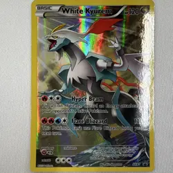 Pokemon TCG White Kyurem XY81 Black Star Promo Full Art Holo Rare Card - Image 1
