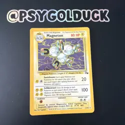 Pokemon TCG Magneton Fossil Holo Card 11/62 Unlimited Rare MP/HP C31 - Image 1
