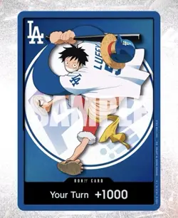 2026 ONE PIECE LOS ANGELES DODGERS MONKEY D LUFFY DON CARD PROMO - Image 1