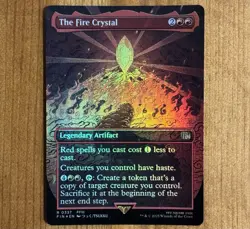 The Fire Crystal R 0337, NM/Mint Foil Borderless, MTG Final Fantasy FIN Card III - Image 1
