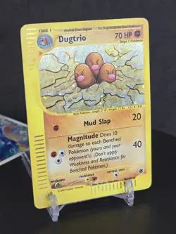 Pokemon Card TCG Dugtrio 10/165 Holo Expedition Base Set 2002 Vintage Rare - Image 1