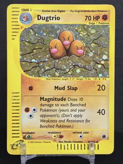 Pokemon Card TCG Dugtrio 10/165 Holo Expedition Base Set 2002 Vintage Rare - Image 5