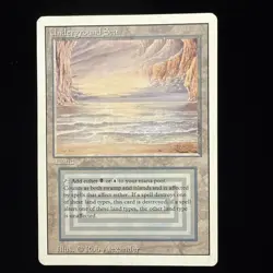 MTG Underground Sea Revised LP CREASED CORNER Dual Land #47 - Image 1