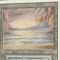 MTG Underground Sea Revised LP CREASED CORNER Dual Land #47 - Image 2