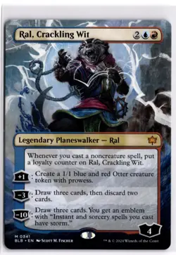 Ral, Crackling Wit Bloomburrow 341 LP x1 MTG Magic: the Gathering - Image 1