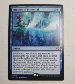 Ripples of Potential -NM Rare-Commander Lost Caverns Ixalan LCC 0077 MTG blue - Image 1
